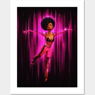 Toon black woman Posters and Art